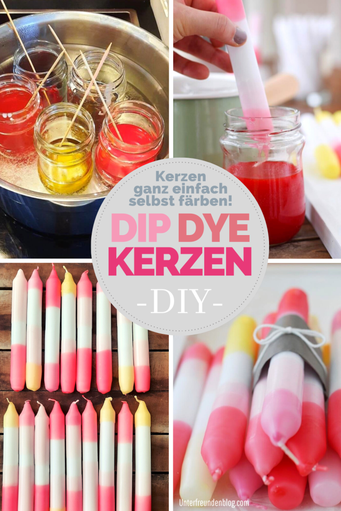DIY Dip Dye Kerzen