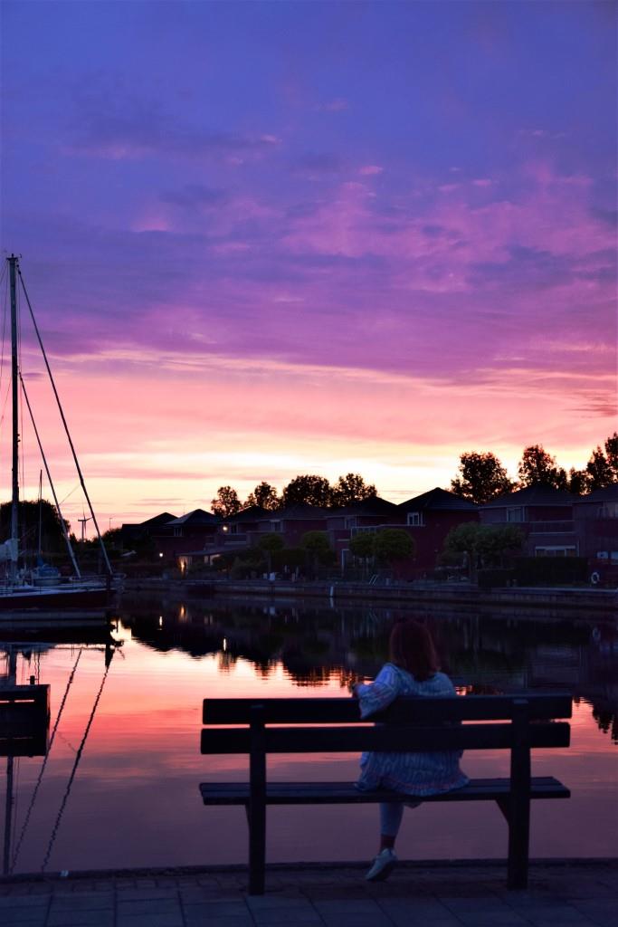Die Sonnenuntergänge in Holland haben einfach die schönsten Farben