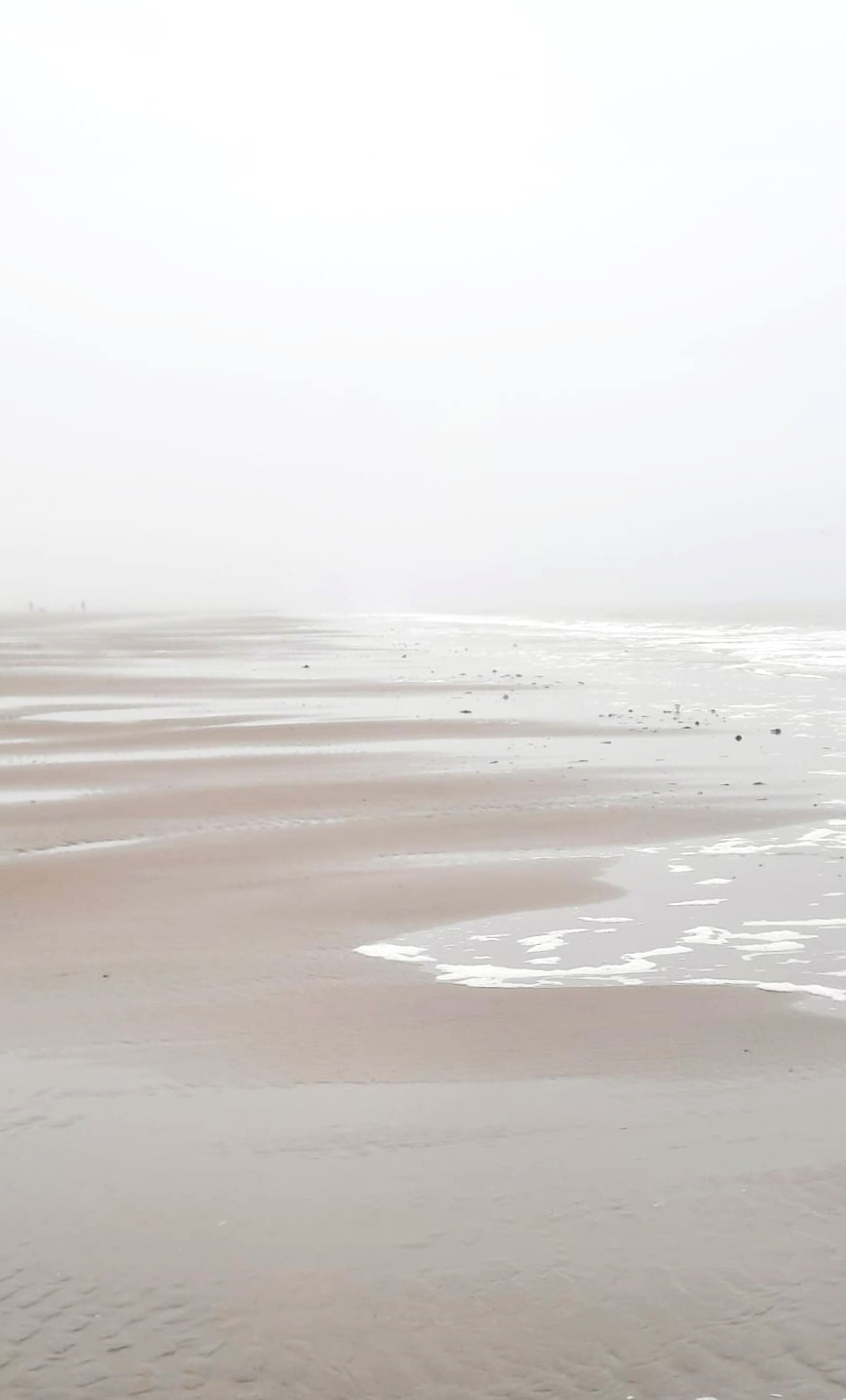 Derweil in Holland am Strand! Wie schön ist denn diese Atmosphäre im Nebel?